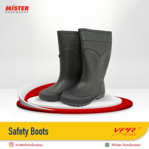 Sepatu Boot Proyek VPR Karet HITAM