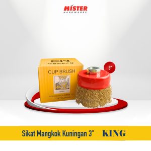 Sikat Mangkok Kuningan King 3” / Sikat Kawat