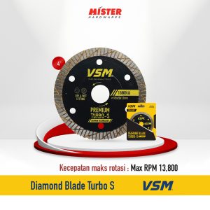 Premium Diamond Wheel Blade Turbo S VSM / Mata Potong Gerinda Keramik