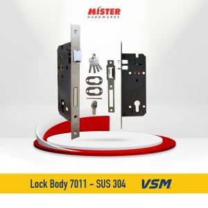 VSM Lock Body 7011 / Body Kunci Pintu Set + Cylinder